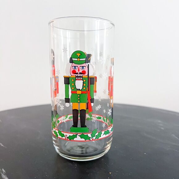 Set of 3 1980s Libby Nutcracker Drinking Glasses Holiday Christmas Vintage - Picture 4 of 7